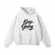 Best-Selling Gray Oversize Hoodie with Vintage Logo Print – Timeless Casual Wear