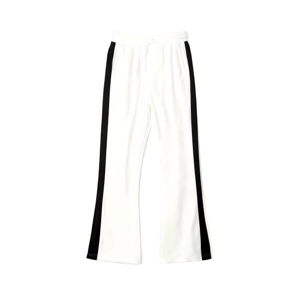 Autumn Best-seller Men's  Cotton Polyester Pants - Beige Loose Casual Sports Long Trousers with Side Stripe