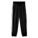 Hot-selling Autumn Men's  Cotton Polyester Sports Pants - Black Side Stripe Loose Casual Breathable Trousers