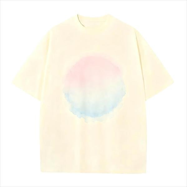 Lightweight Oversize T-Shirt for Men: Plain Color Base with Urban Street Art Print – Top Quality Casual Shirts